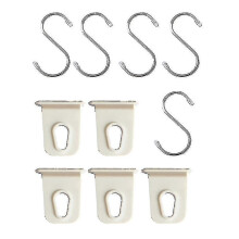(white5 hook)5 / 10 Pieces Rv Awing Hanger, Utility Tent, Awning Hook, Clothes Hook