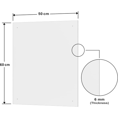 (50x60) BELOFAY 6mm Clear Tempered Glass Splashback 2