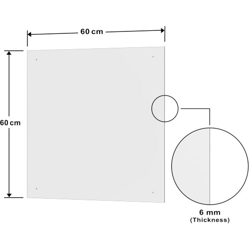 BELOFAY 6mm Clear Tempered Glass Splashback 2