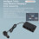 171W Car Power Splitter Adapter, 3 Outlets, Black, 120mm 6