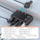 171W Car Power Splitter Adapter, 3 Outlets, Black, 120mm 10