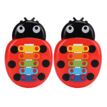 Toddler Xylophone 2 Pack Colorful Ladybug & Star Design Child Safe Musical Toy