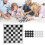2Set International Checkers Set with Plastic Film 12