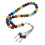 Perles du rosaire émaillées colorées de 8 mm – cadeau 10
