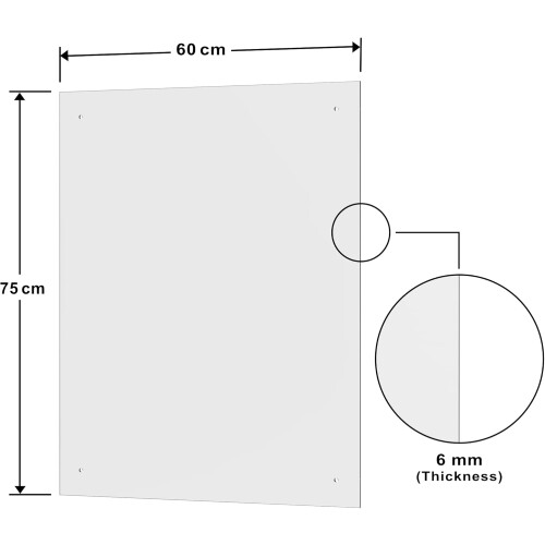 (60x75) BELOFAY 6mm Clear Tempered Glass Splashback 2
