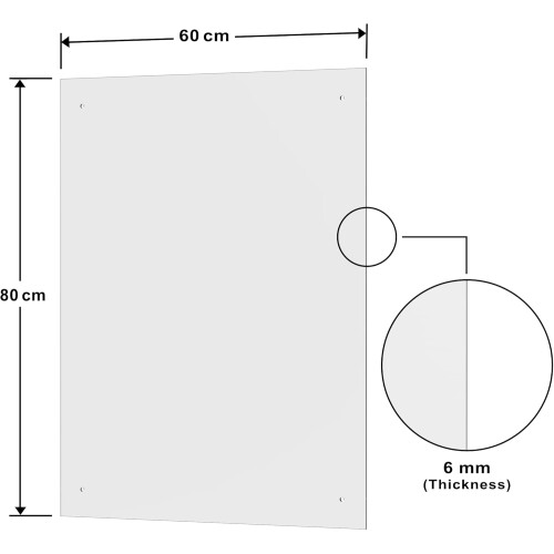 (60x80) BELOFAY 6mm Clear Tempered Glass Splashback 2