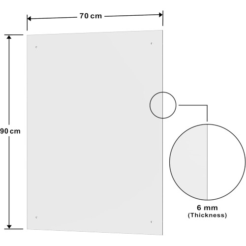 BELOFAY 6mm Clear Tempered Glass Splashback 2