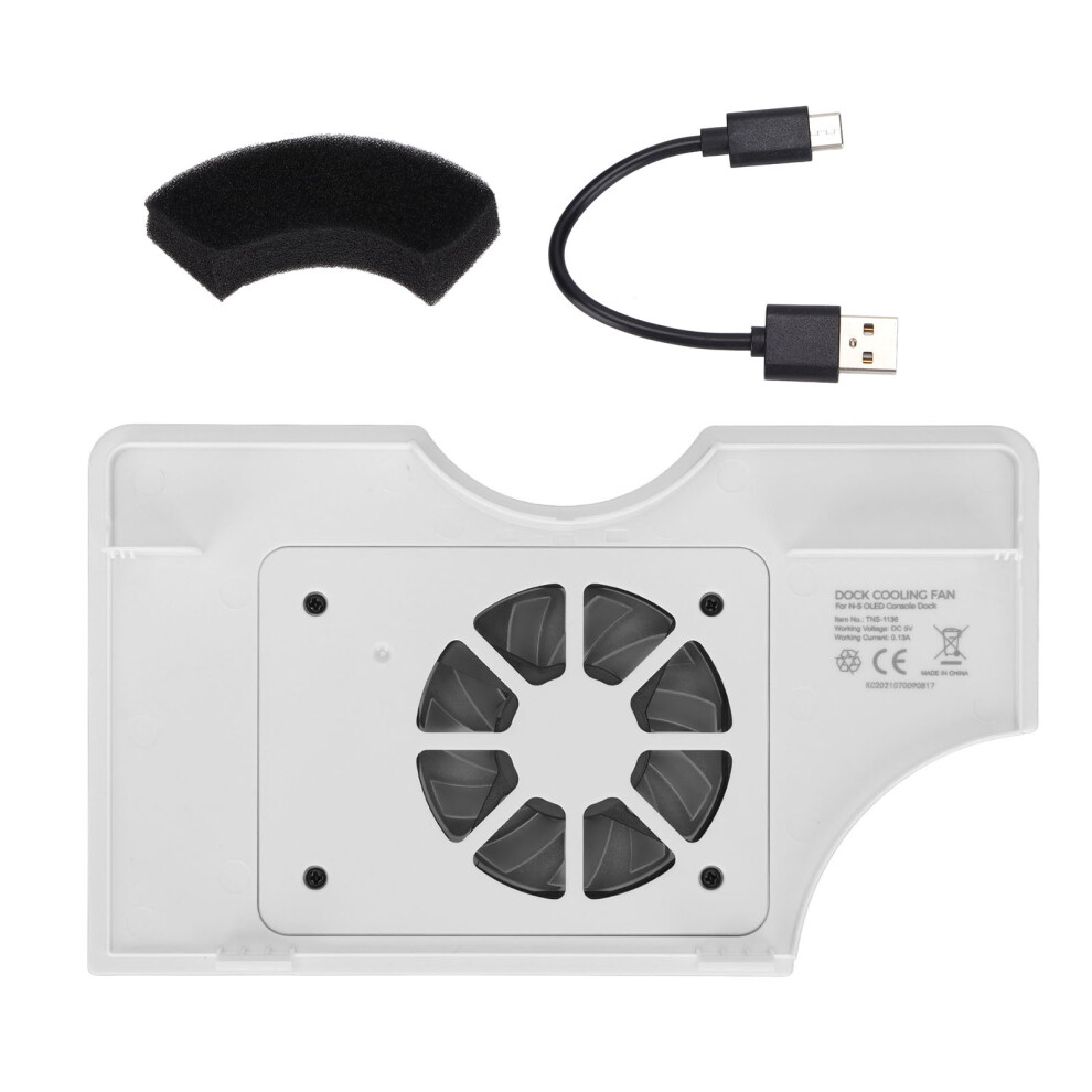 Tns-1136 Game Console Cooling Fan For Oled, Colorful Light/White 9451333106012