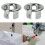 (2PCS)Sink Basin Overflow Round Ring Drain Hole Plug Cap Cover Spare Bathroom 1