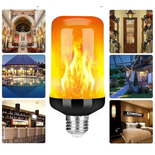 (4Pcs) Led Flame Bulb, 4 Modes Flickering Bulbs, E26/e27 Base Flame Bulb, (ruipei) 2