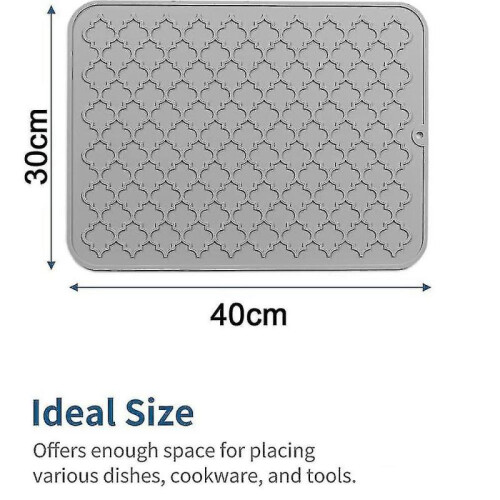 (Black)Dish Mats For Kitchen Counter Resistant Mat Kitchen Gadgets 1