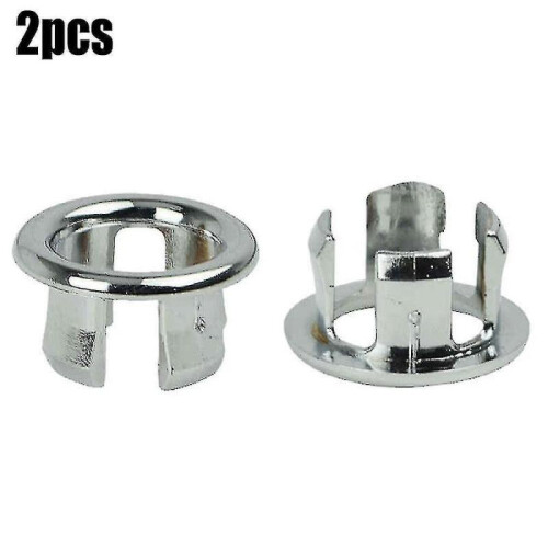 (2PCS)Sink Basin Overflow Round Ring Drain Hole Plug Cap Cover Spare Bathroom 1