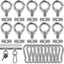10 Packs Stopper for Piping Rail, Awning Stopper Stainless Steel Piping Stoppers 4 Mm Piping Stopper
