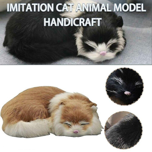 Sleeping Cat Lifelike Sleeping Cat Stuffed Sleeping Cat Plush 1