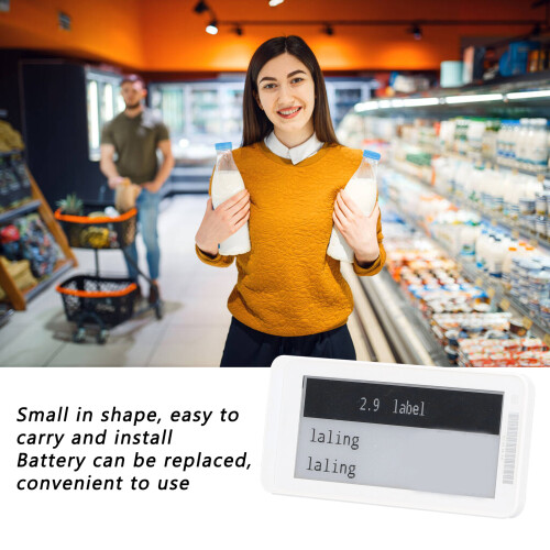 2.9in Electronic Shelf Label Auto Update No Paper Needed Black 2