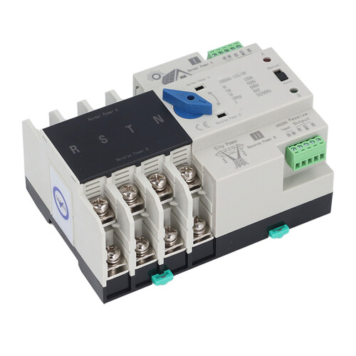 Dual Power Automatic Transfer Switch 4P 100A for Factory & Mall
