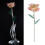 Long Stem Dipped 24k Gold Rose in Gift Box with 12