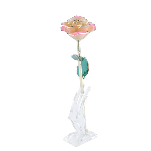 Long Stem Dipped 24k Gold Rose in Gift Box with