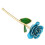 Long Stem Dipped 24k Gold Rose in Gift Box with 7