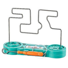 (Green) Don't Buzz The Wire Game Steady Hand Skill Kids Buzzer Toy Game