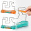 (Orange)Don't Buzz The Wire Game Steady Hand Skill Kids Buzzer Toy Game 2