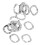 Kit di rondelle a onda A2-70 M8 da 100 pezzi - Argento 5