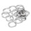 Kit di rondelle a onda A2-70 M8 da 100 pezzi - Argento 8