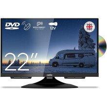 12 volt and mains 22 inch Traveller Frameless TV DVD Built in Satellit