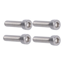 Bulloni esagonali in acciaio inox A2 ad alta resistenza, confezione da 4, M10x45mm, passo fine