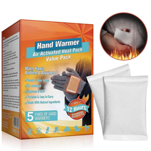 5pairs Hand Warmers Lasting Safe Odorless Activated