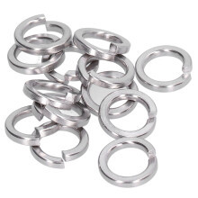 Assortiment de rondelles de verrouillage à ressort M4, 150 pièces, en acier carré fendu, grade marine.