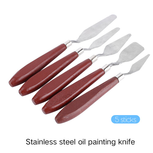 5X Stainless Steel Palette Knife Scraper Spatula