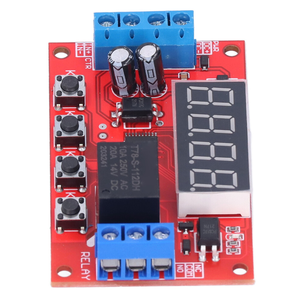 12V Digital Programmable Delay Relay Module, 10A, Compact 4951333116356