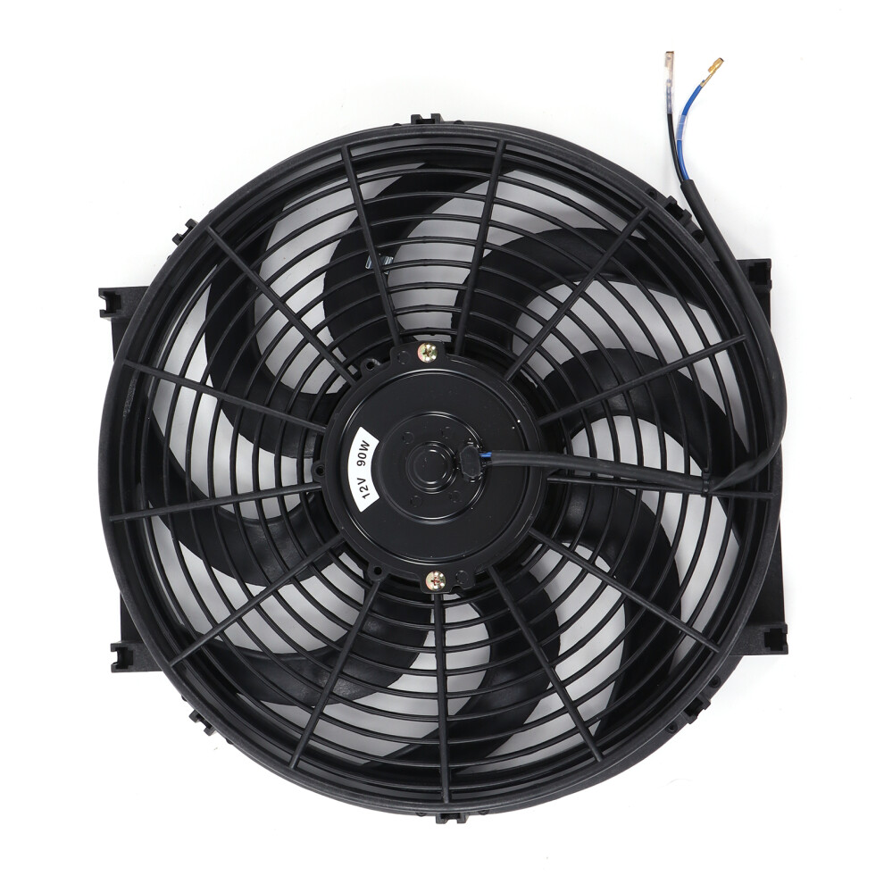 14In Universal 12V 90W Radiator Fan Kit With High Airflow & Low Noise 7621333123056