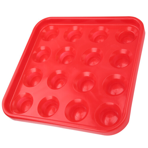 Black Plastic Billiard Ball Tray 16 Holes Storage 1