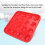 Black Plastic Billiard Ball Tray 16 Holes Storage 15
