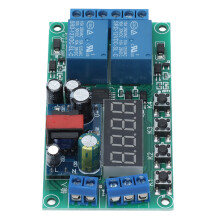 YF-7 2-CH Relais temporisé 220 V 5 A 87 x 47 mm Noir