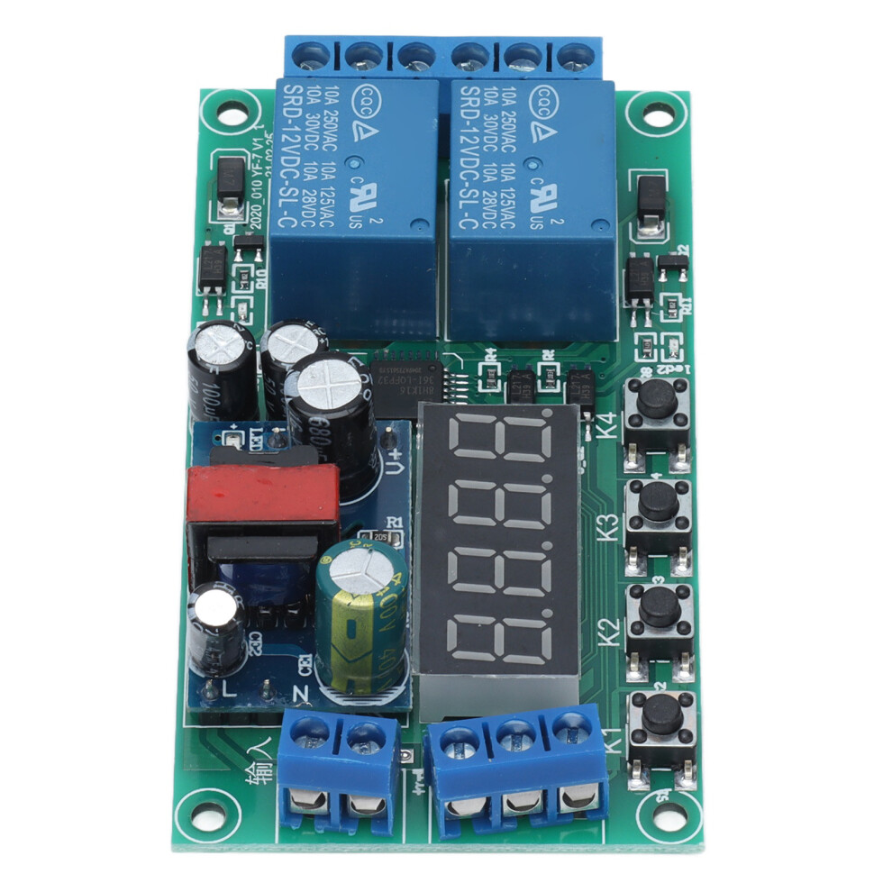 2-Channel Digital Pulse Delay Timer Relays 220Vac 87X47mm 4951333124207