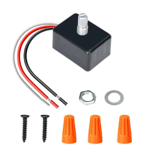 12V 5A Dimmer-Schalter schwarz 70x50mm Drehknopf 1