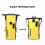 Heavy Duty Waterproof Roll-Top Backpack 25L black/blue/yellow 5