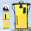 Heavy Duty Waterproof Roll-Top Backpack 25L black/blue/yellow 9