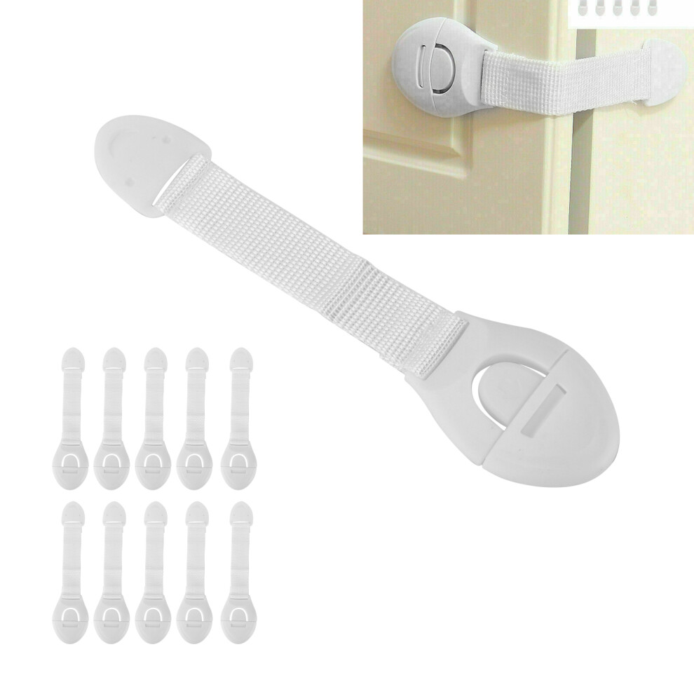 Child Safety Strap Lock, Adjustable, Strong Adhesive, Indoor Pet Safety