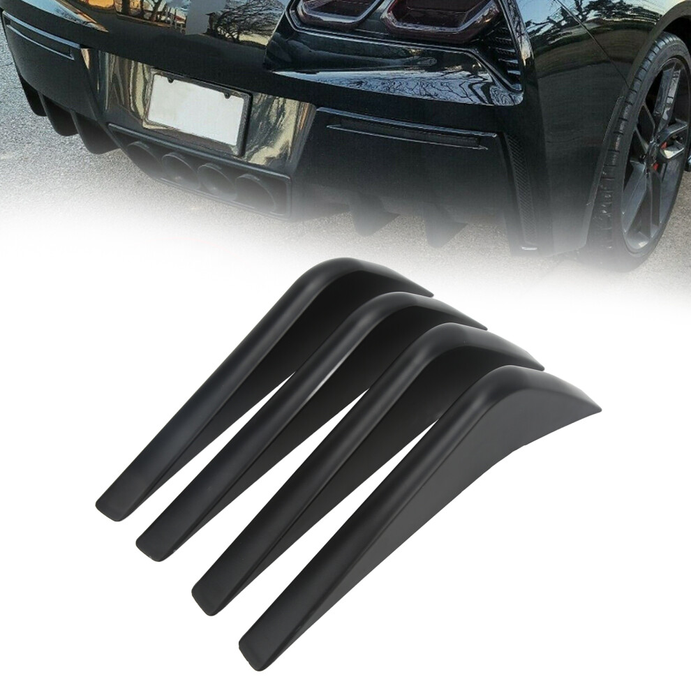 Rear Bumper Diffuser Fin Replacement For Corvette C7 2014-2019 3371333130885
