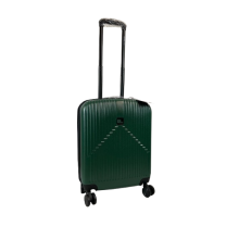 (Green, Small) Hampton&Stewart Hardshell Suitcase 360 Rotation wheels