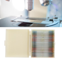 Explore Biology: 25Pcs Glass Slides with Tissue Specimens for All Ages