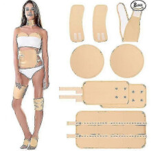 (8pcs) Reusable Washable Soft Cotton Women's Health with Castor Oil Pack Wrap Kit for Lower Back and Neck