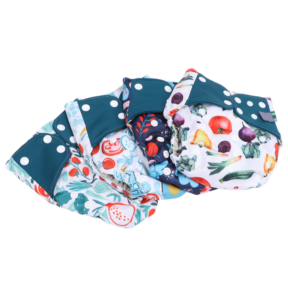 4 Pcs Reusable PUL Cloth Diapers for Newborns, 3-15kg-image-OPC-PJBQQYM-NEW