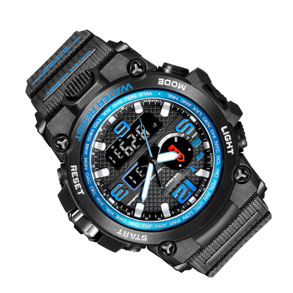 Men's Multifunction Sport Watch 50M Waterproof, 51mm Dial, 8 Colors-image-OPC-PJBQQZQ-NEW