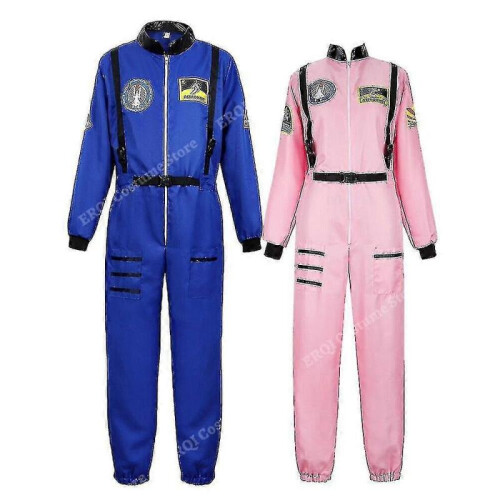 (L,Blue for Men)Astronaut Costume Space Suit For Adult 2