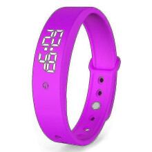 (Purple)Pivotell Vibratime Vibrating Reminder Watch - With Up To 10 Daily Alarms